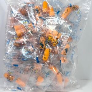 Ear Plugs Foam Bulk Soft Orange Sleep Travel Noise Shooting Qty 30